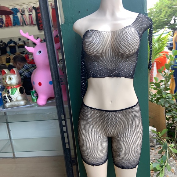 2PC Fishnet Top Bottom - Picture 5 of 13